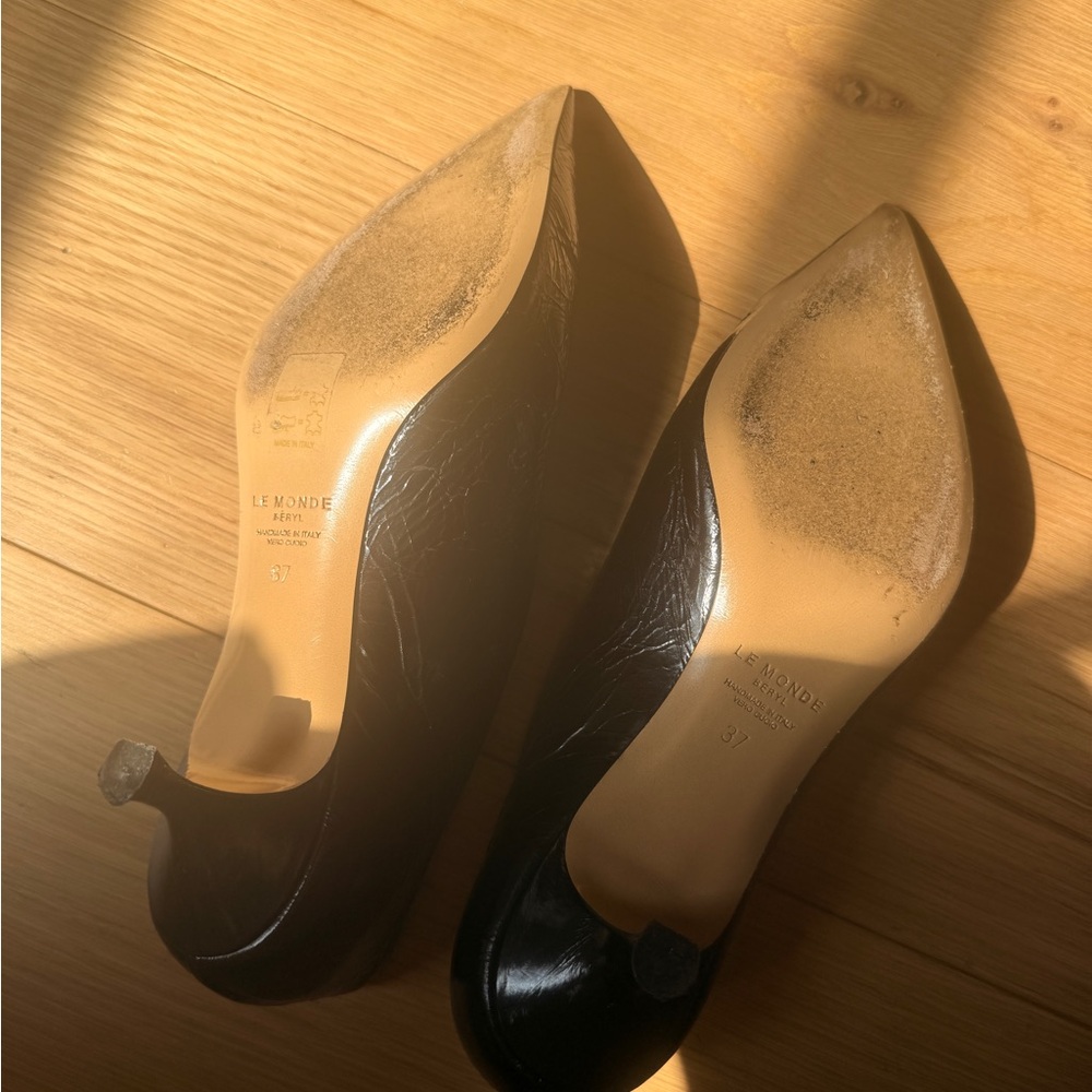 le monde Beryl Crinkle Patent Kitten Heels - Picture 2 of 5